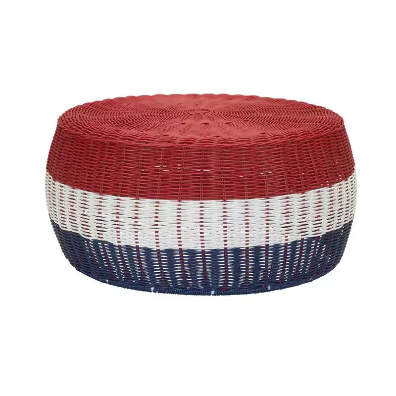 Table ottomane en résine tressée