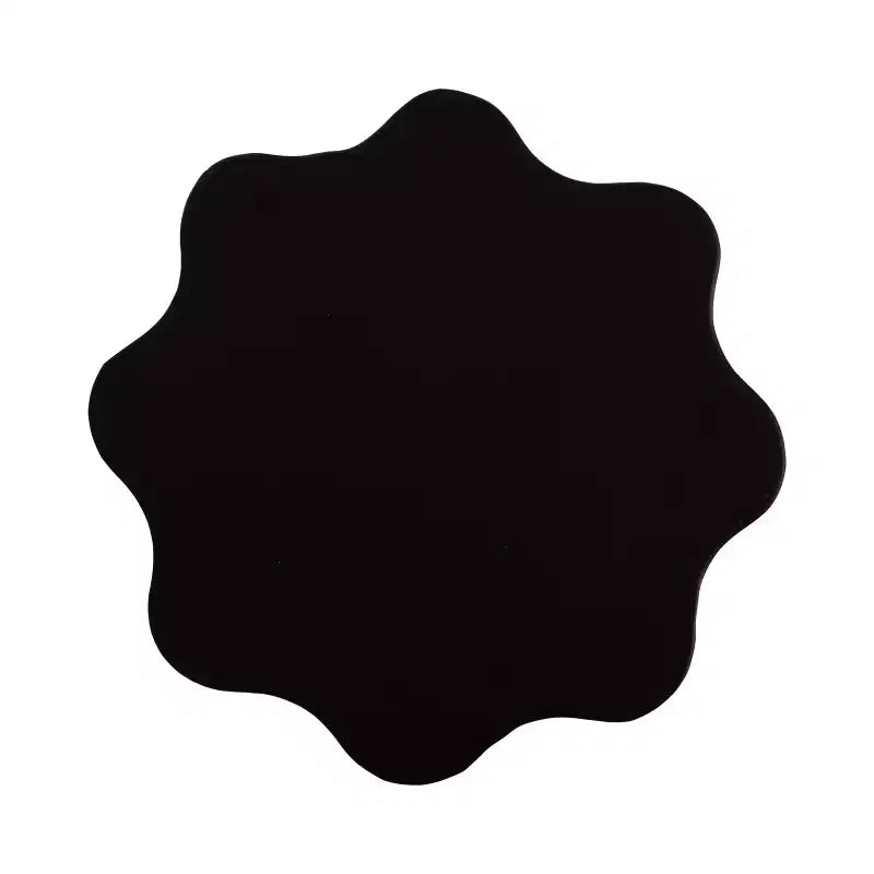 Table d'appoint ondulée en métal, 9x9x22, noire