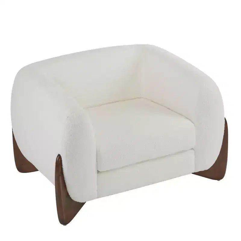 Christopher Knight Home Emilia Contemporary Boucle Upholstered Club Chair, Beige