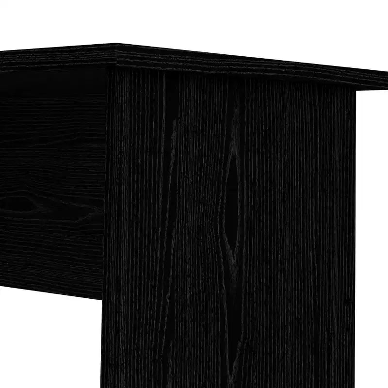Bureau 4 tiroirs imitation bois noir