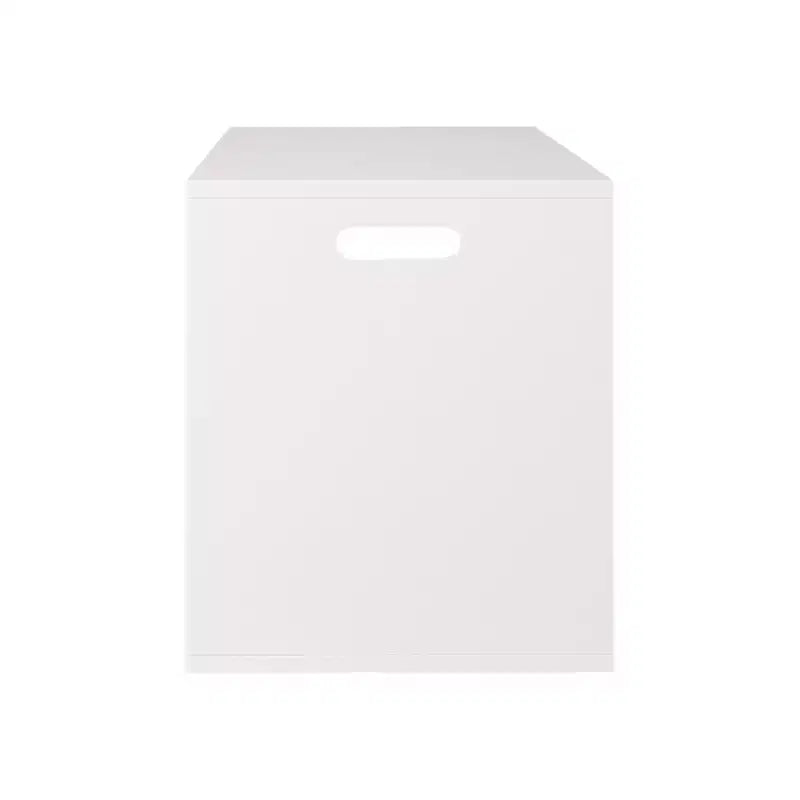 Boîte de rangement ouverte pour jouets pour enfants, bac de rangement en bois, grand espace de rangement - Blanc