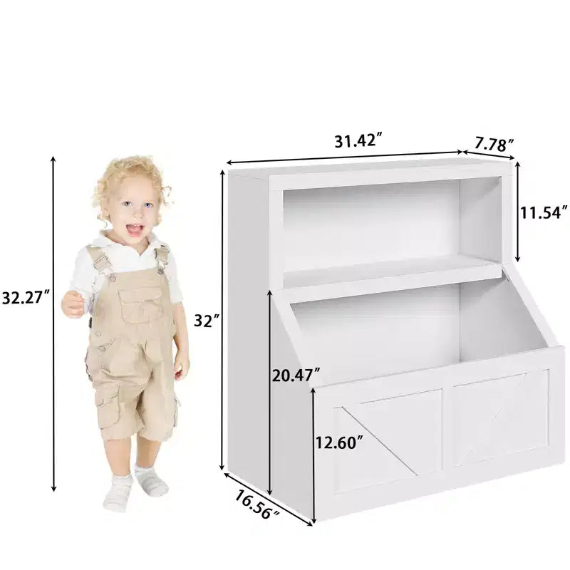 Étagère à Livres pour Enfants, Armoire de Rangement avec Dispositif Anti-Basculement, Boîte de Rangement Étanche pour Tout-Petits pour Crèche, Salle de Jeux, Chambre à Coucher, Couloir
