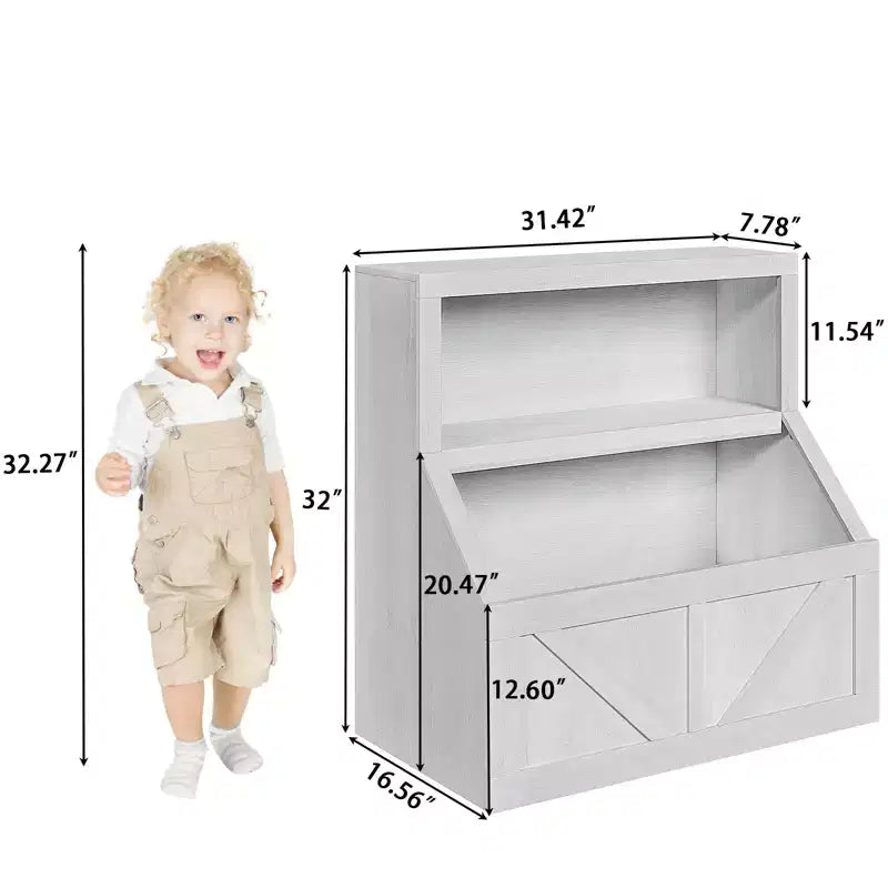 Étagère à Livres pour Enfants, Armoire de Rangement avec Dispositif Anti-Basculement, Boîte de Rangement Étanche pour Tout-Petits pour Crèche, Salle de Jeux, Chambre à Coucher, Couloir