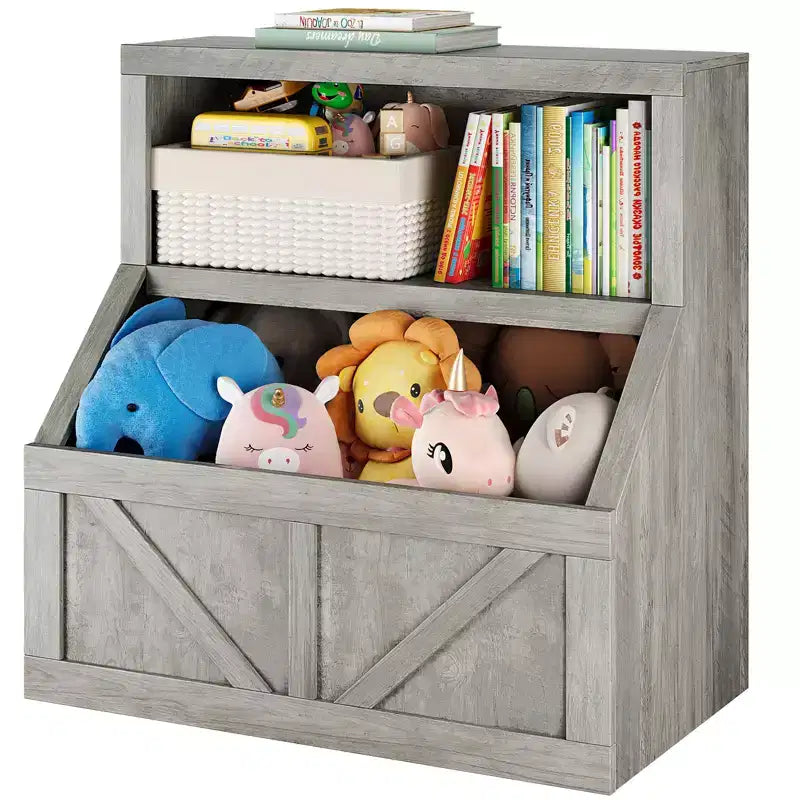 Étagère à Livres pour Enfants, Armoire de Rangement avec Dispositif Anti-Basculement, Boîte de Rangement Étanche pour Tout-Petits pour Crèche, Salle de Jeux, Chambre à Coucher, Couloir