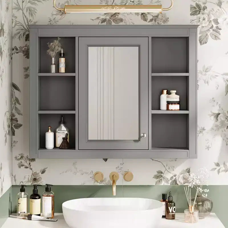 Armoire de toilette murale avec rangements cachés