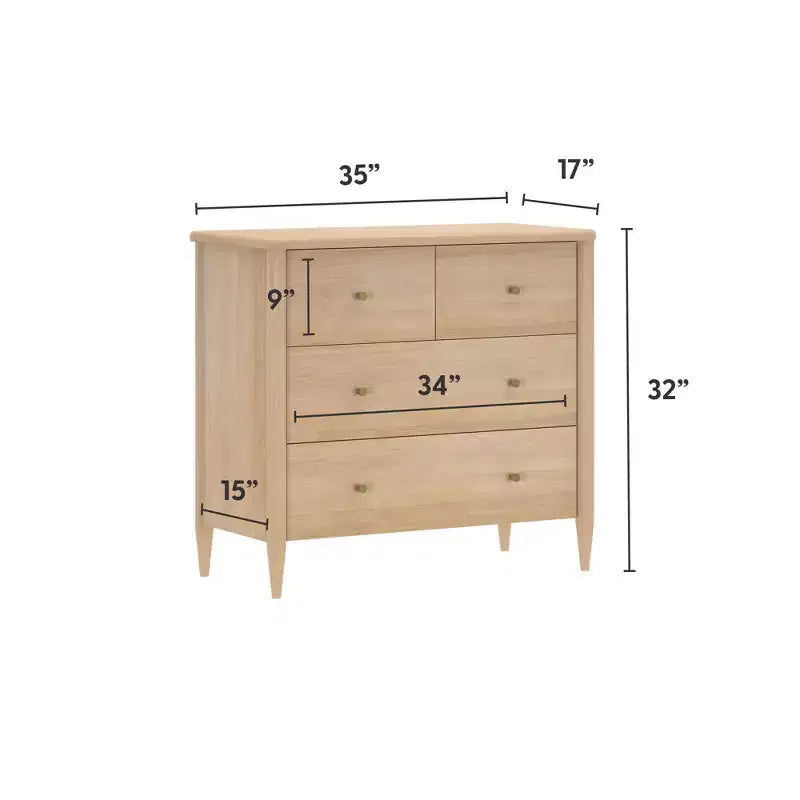 Commode à 3 tiroirs et tiroir supérieur divisé