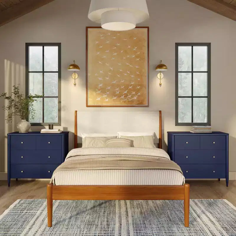 Commode à 3 tiroirs et tiroir supérieur divisé