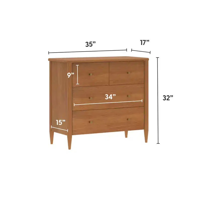 Commode à 3 tiroirs et tiroir supérieur divisé