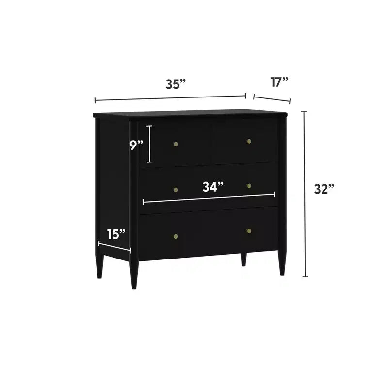 Commode à 3 tiroirs et tiroir supérieur divisé