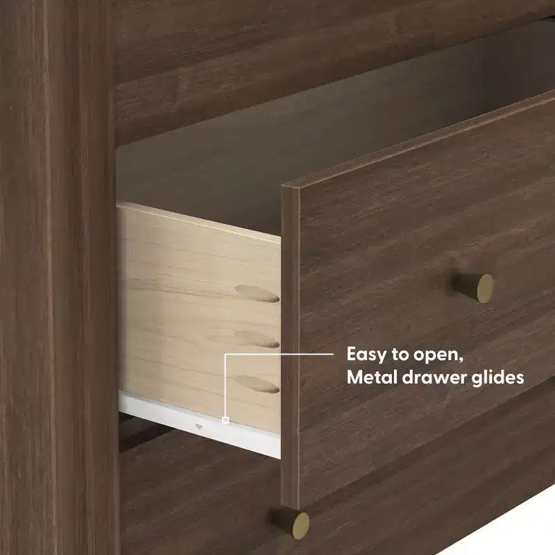 Commode à 3 tiroirs et tiroir supérieur divisé