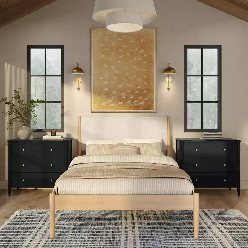 Commode à 3 tiroirs et tiroir supérieur divisé