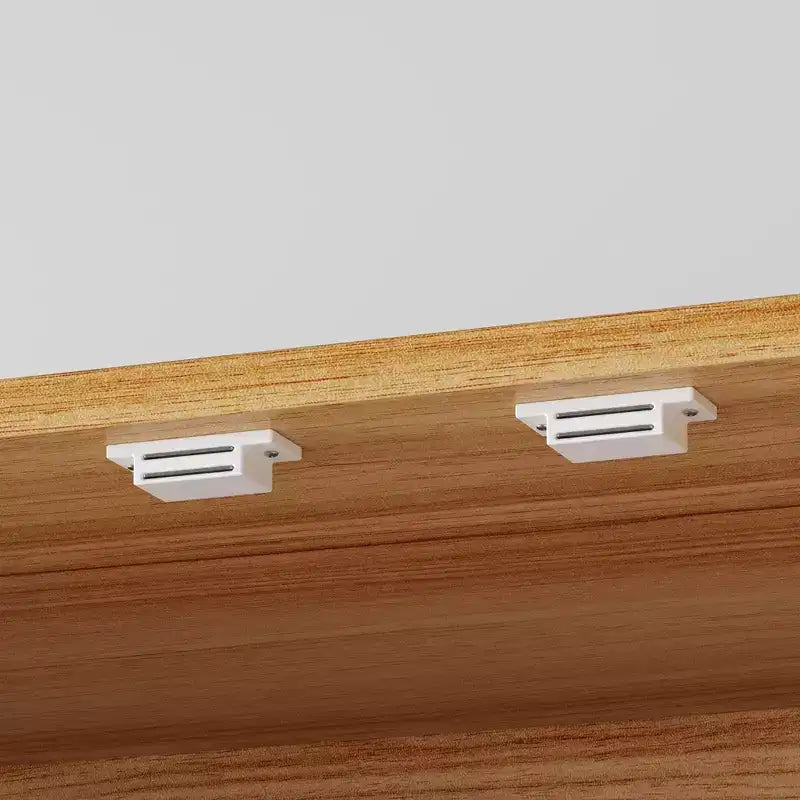 Garde-manger de cuisine en bois - Meuble à porte magnétique, étagères réglables et tiroir de rangement
