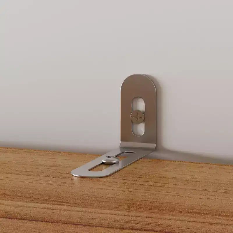 Garde-manger de cuisine en bois - Meuble à porte magnétique, étagères réglables et tiroir de rangement