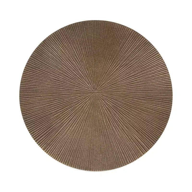 Table et Support pour Plantes Réglables en Métal Gaufré, 10x10x30, Or et Noir
