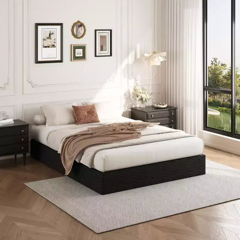 Dyonery Queen Size Box spring, reinforced metal frame structure, equipped with elastic bed hat style coat