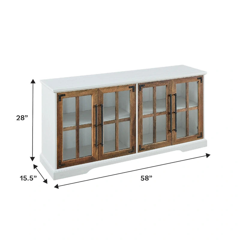Middlebrook 58-inch Rustic 4-Door TV Stand
