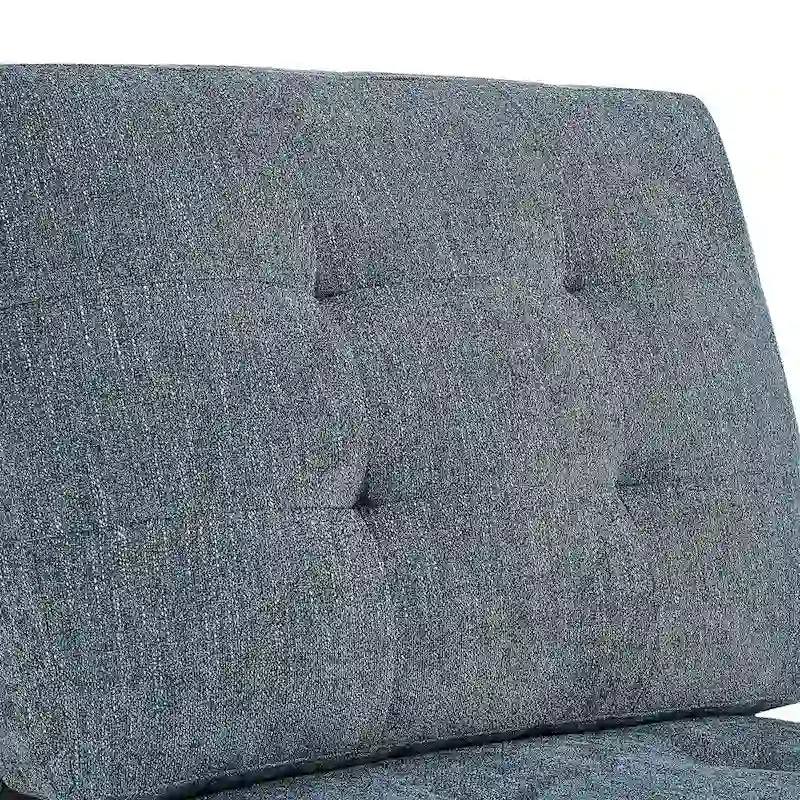 DIY Combination Modular Sectional Sofa with Hidden Storage and Copper Nail Inlays