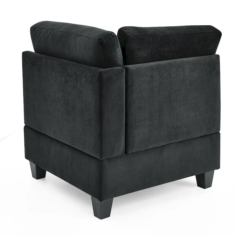 DIY Combination Modular Sectional Sofa with Hidden Storage and Copper Nail Inlays