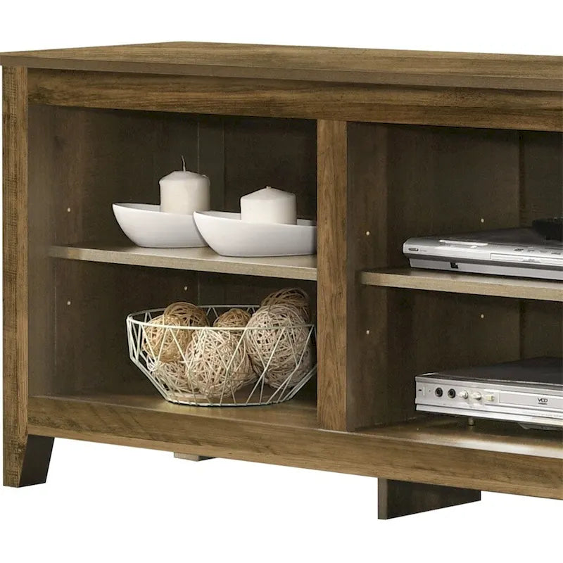 70 TV Stand with Open Shelves and Cable Management