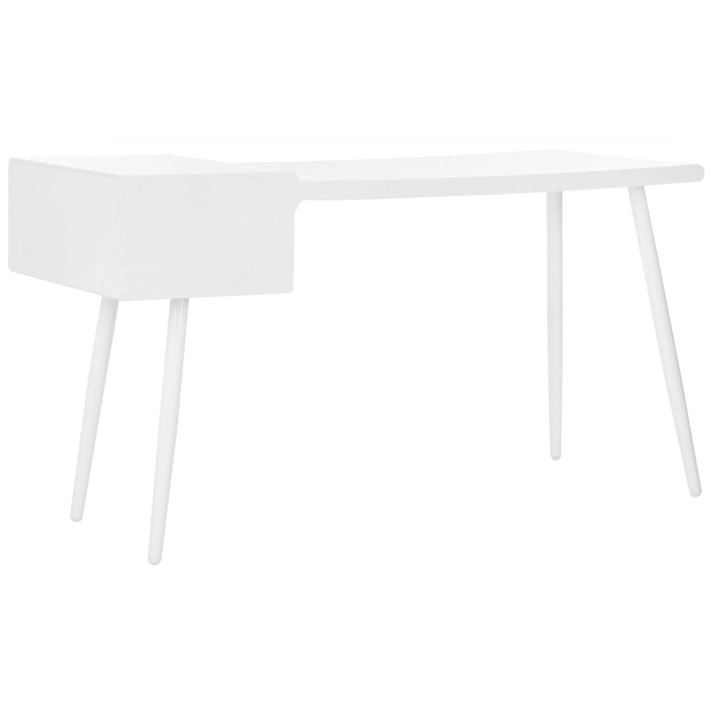 SAFAVIEH Natalia Mid Century Scandinavian White Two Drawer Desk