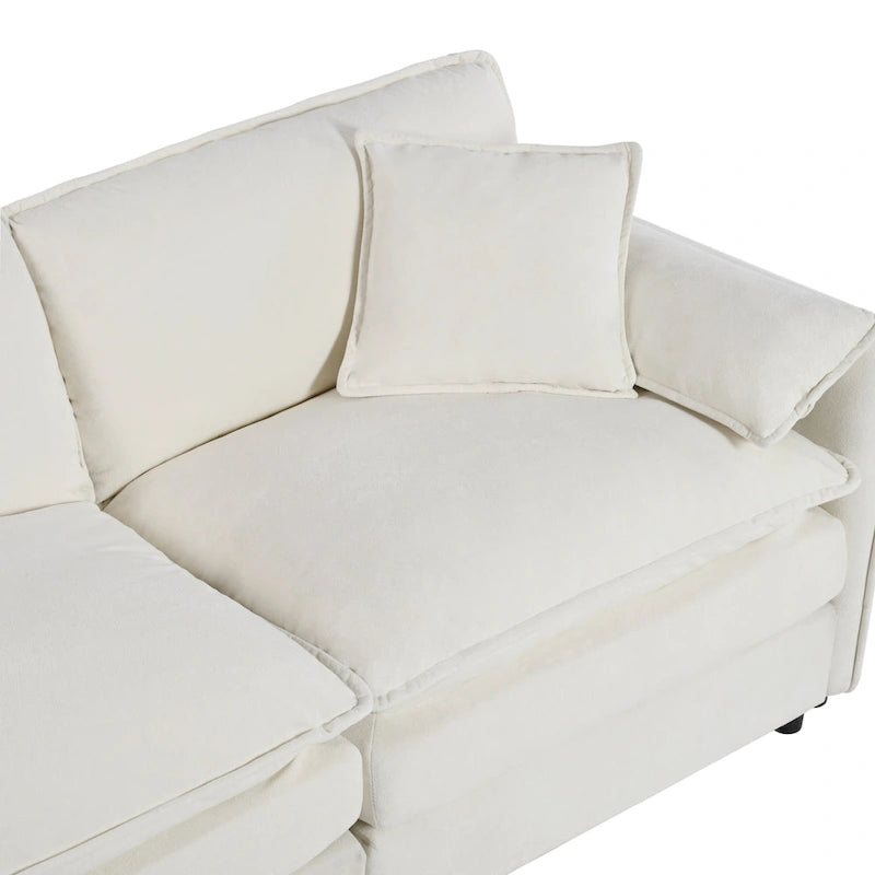 2-Pieces Chenille Accent Sofa Chair Set of 2 with Oversized Armchairs and 29.92 Deep Seats (800lb Capacity)