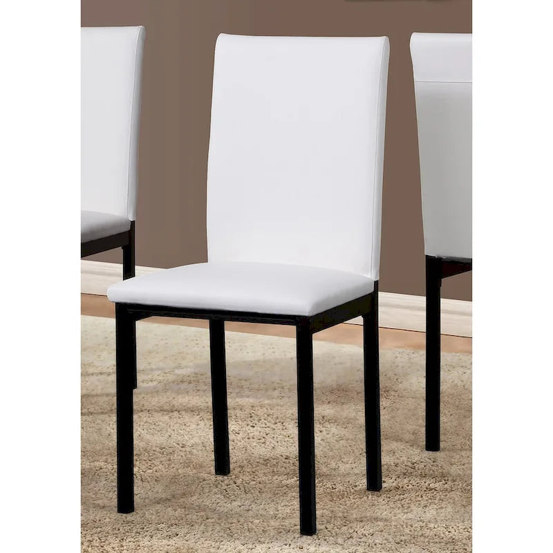 5-Piece Dining Table and Chair Set, Kitchen Dining Furniture Set with Faux Marble Rectangular Table and 4 Chairs