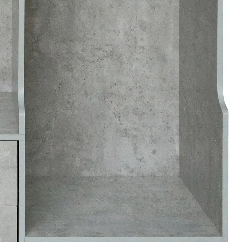 Open Wardrobe Armoire Closet, Armoire Wardrobe with 2 Hanging Rails and 3 Drawers, Wooden Wardrobe Storage Closets