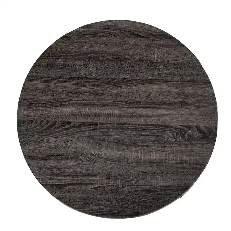 Set of 2 Mirrored Round Nested Coffee Tables for Living Room - 32 x 32 x 17
