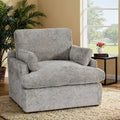 Chenille Oversized 41.5 Wide Down Fill Sofa Lounge Chair and A Half
