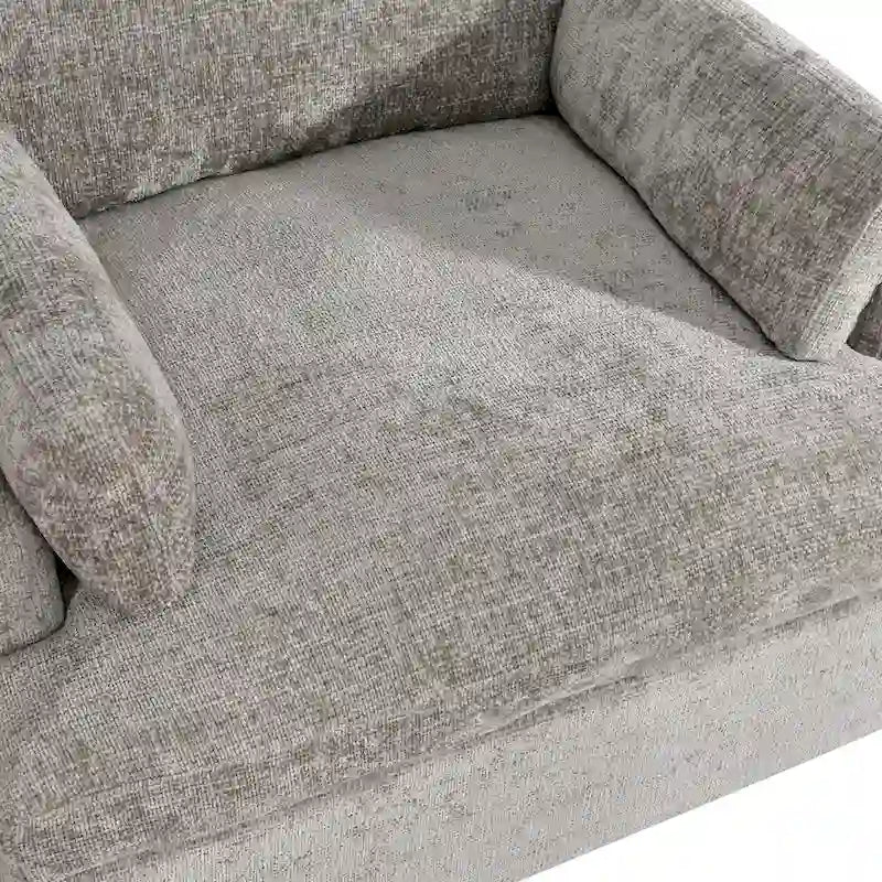 Chenille Oversized 41.5 Wide Down Fill Sofa Lounge Chair and A Half