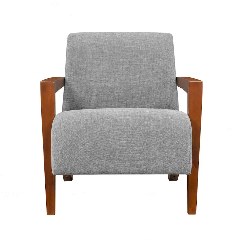 Luxurious Solid Wood Accent Chair for Stylish Living Rooms
