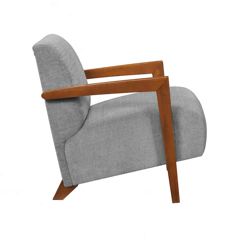 Luxurious Solid Wood Accent Chair for Stylish Living Rooms