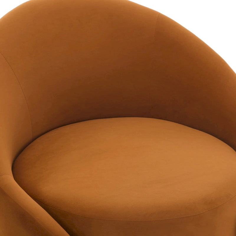 Velvet Boucle Upholstered Accent Chairs Swivel Barrel Chair (Set of 2)