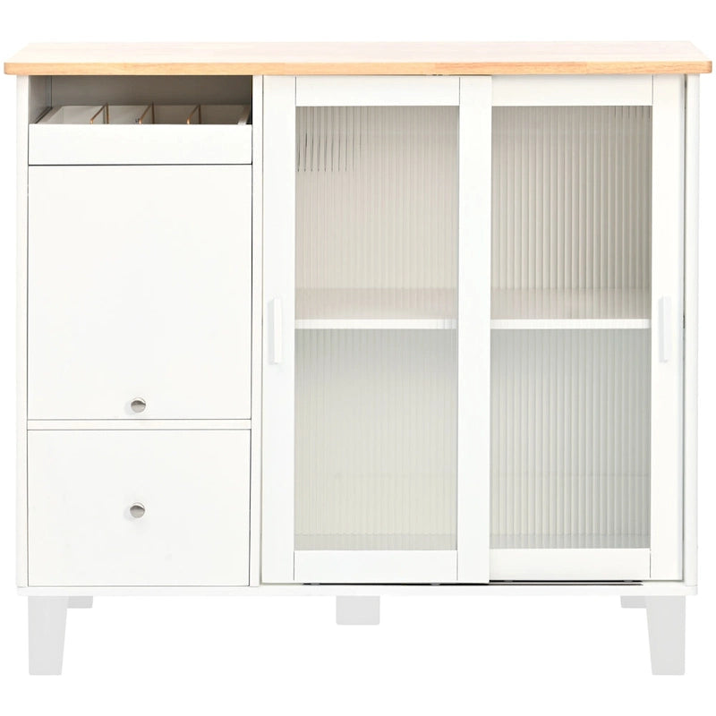 Kitchen Island With Drop Leaf(no include stool)