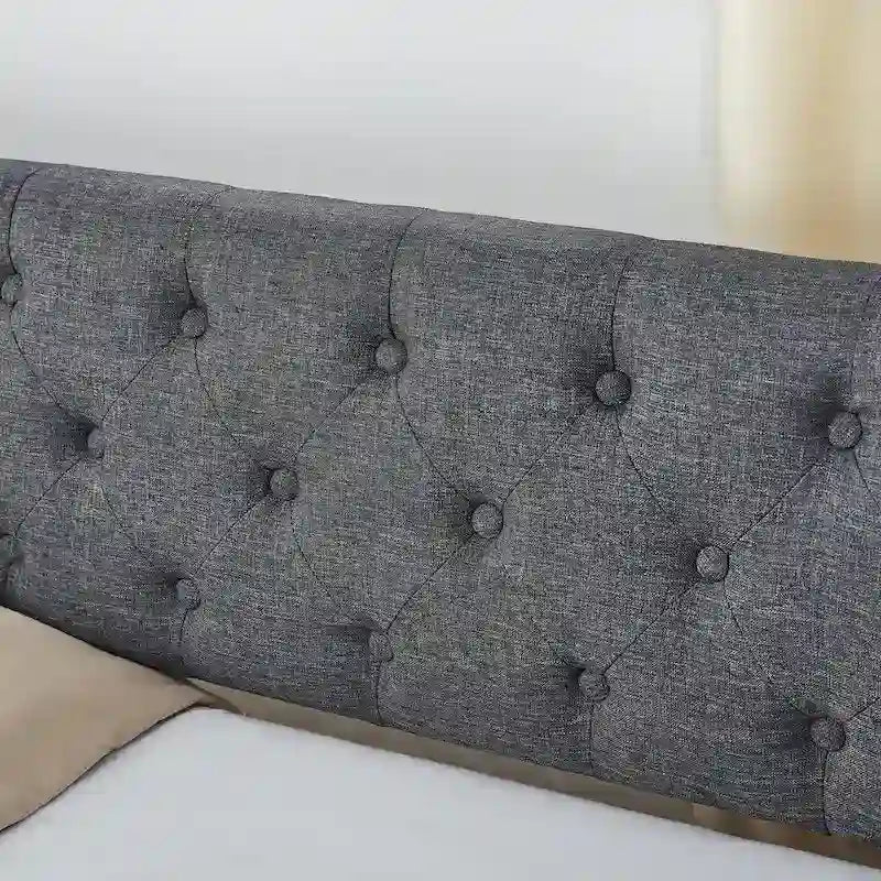 Twin Size Upholstery Daybed with Erectable Trundle and USB