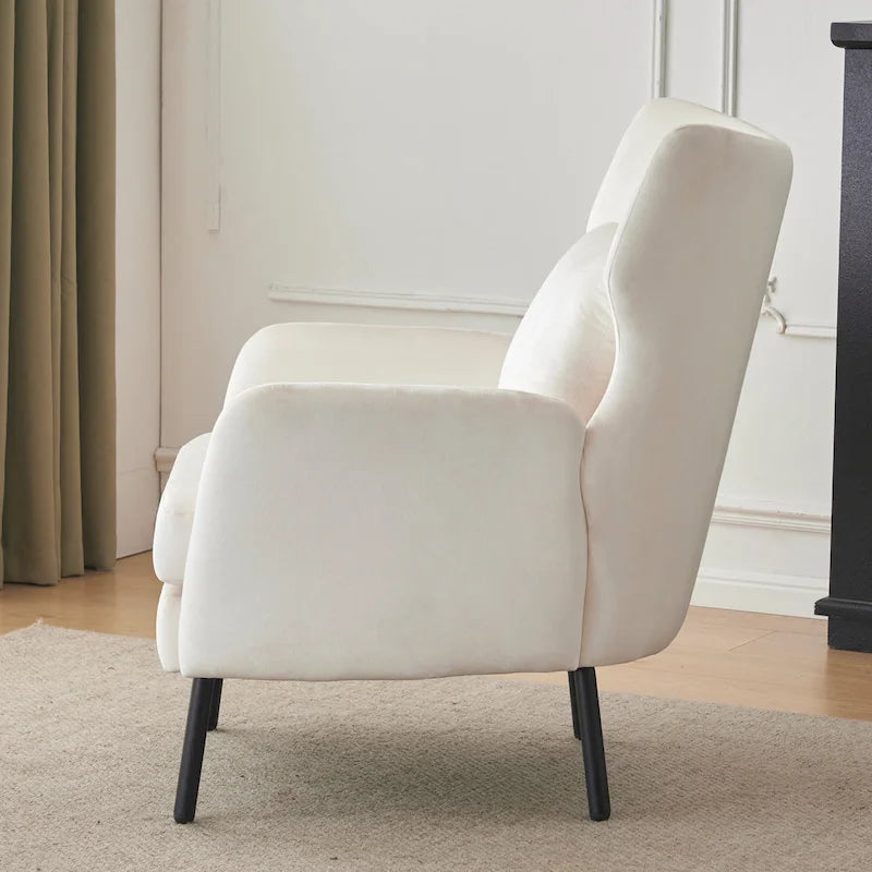 32 Wing Back Velvet Accent Chair