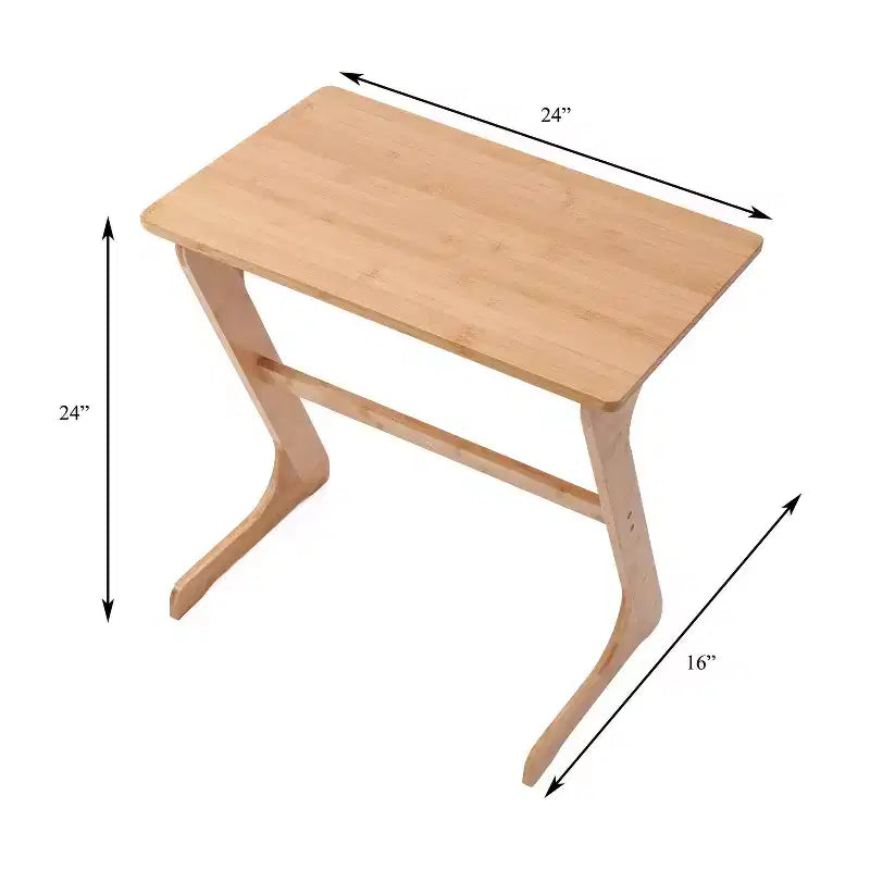 Table d'ordinateur portable multifonctionnelle pratique en bambou