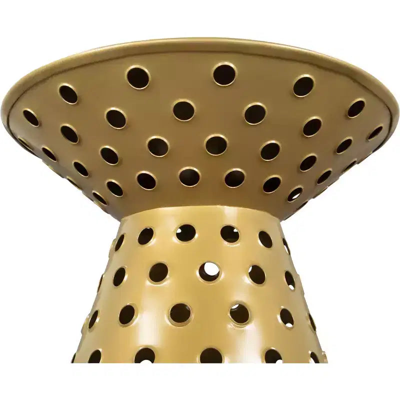 Table d'appoint en fer doré : Piédestal, Moderne Aucun assemblage requis, Capacité de 100 kg