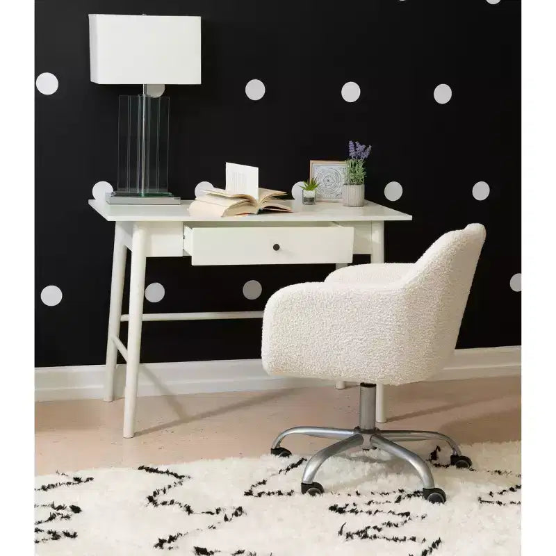 Bureau spacieux de 42 pouces · Cadre en chêne · Design industriel
