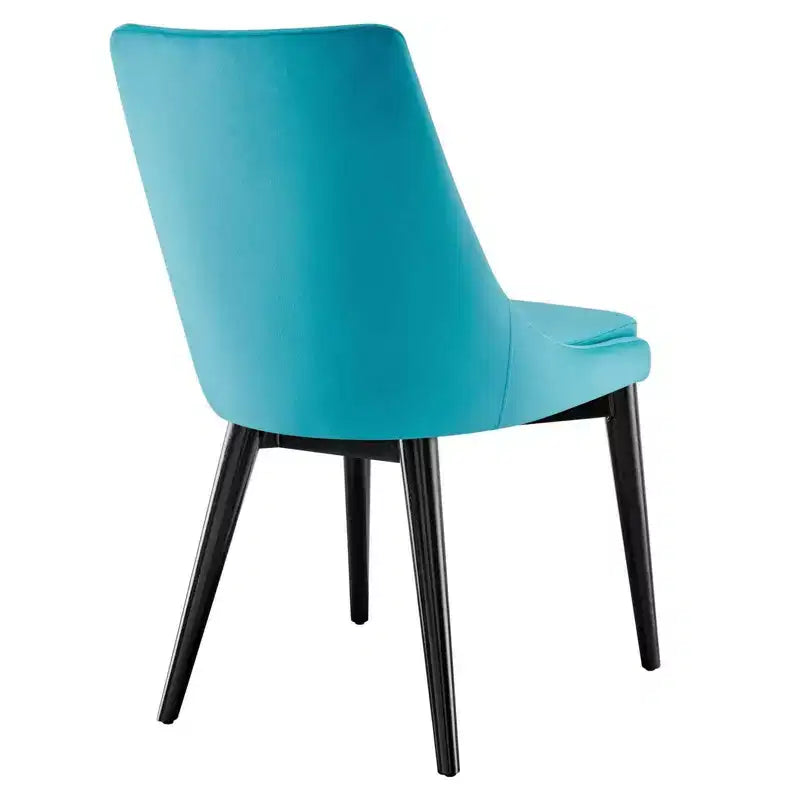 Chaise de salle à manger en velours haute performance