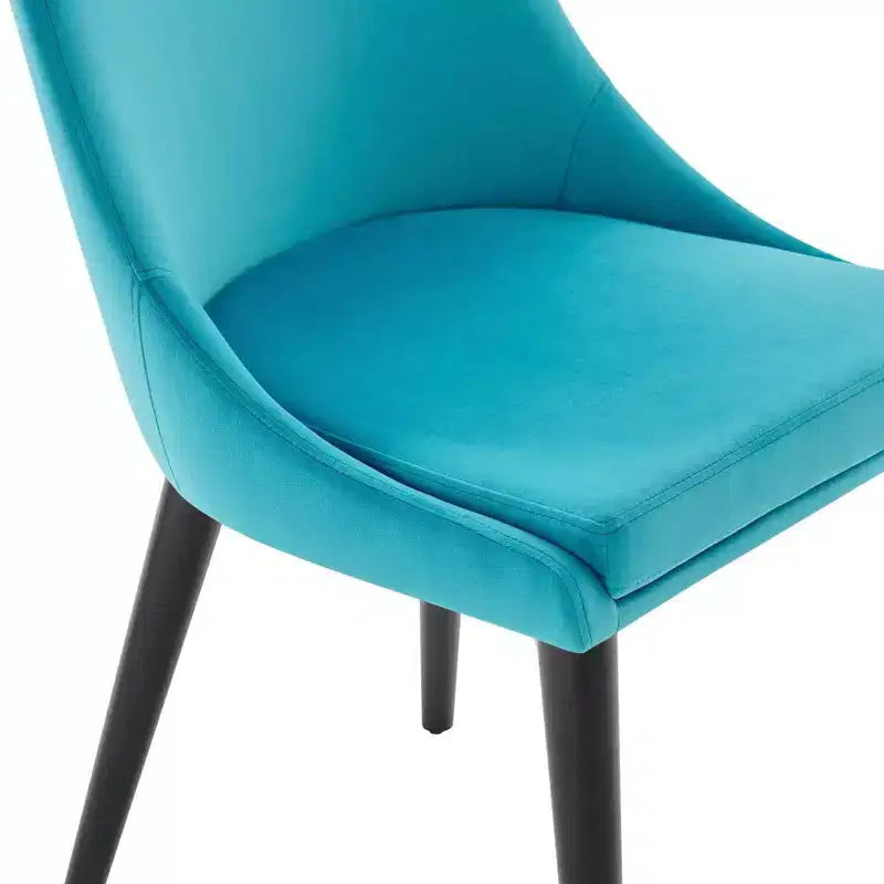 Chaise de salle à manger en velours haute performance