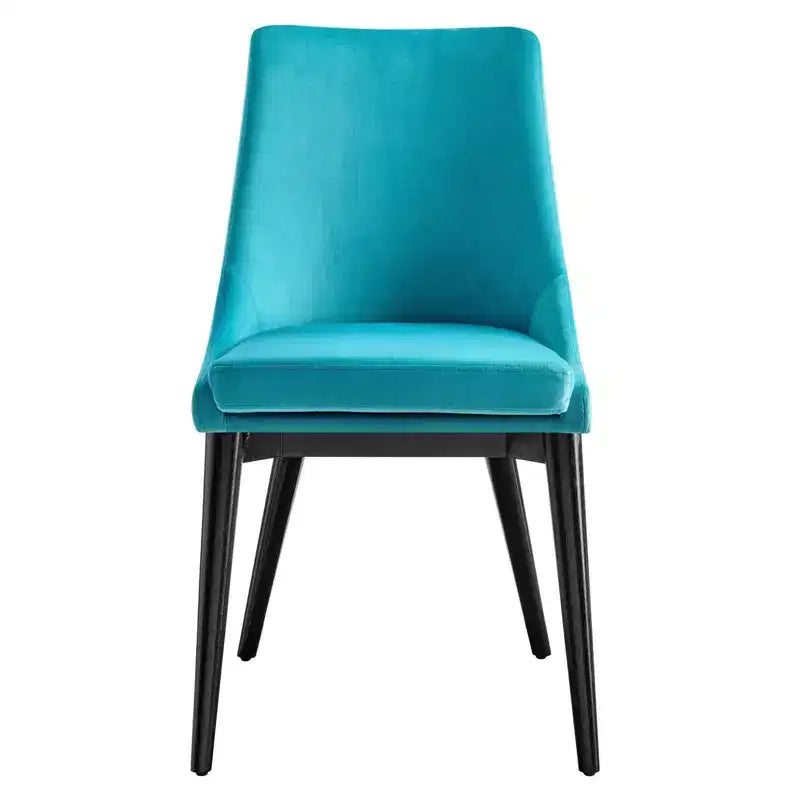 Chaise de salle à manger en velours haute performance