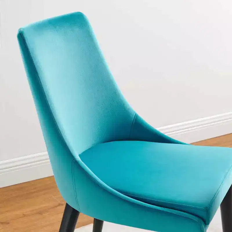 Chaise de salle à manger en velours haute performance