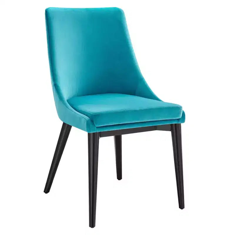 Chaise de salle à manger en velours haute performance
