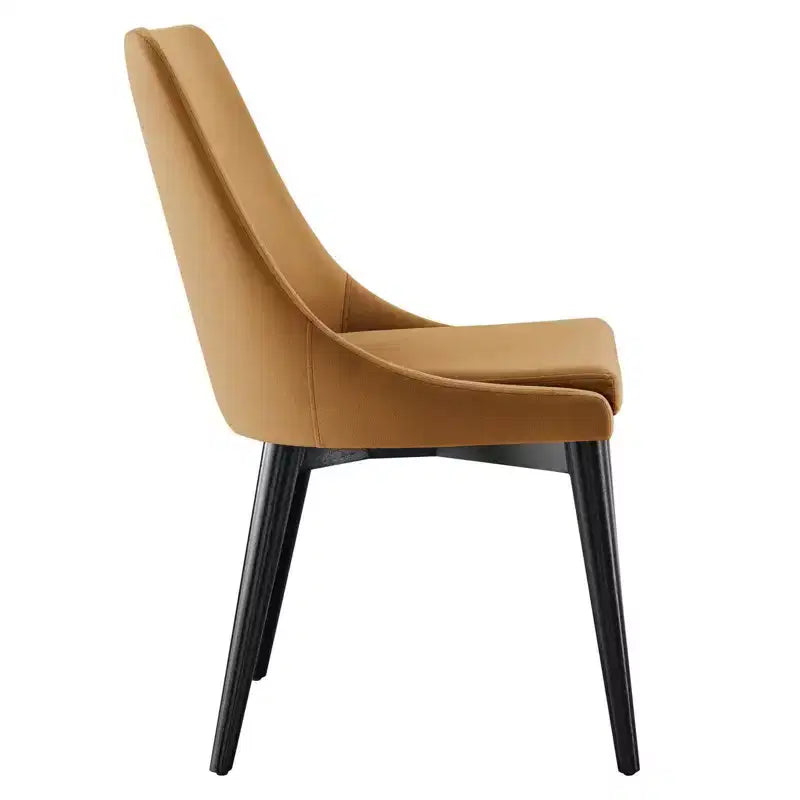 Chaise de salle à manger en velours haute performance