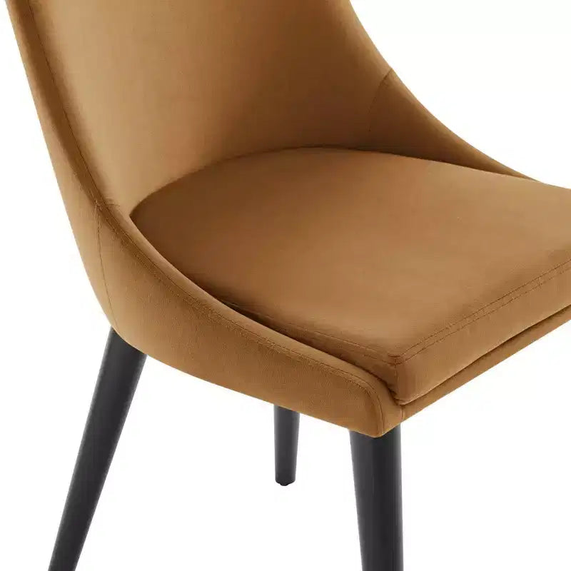Chaise de salle à manger en velours haute performance