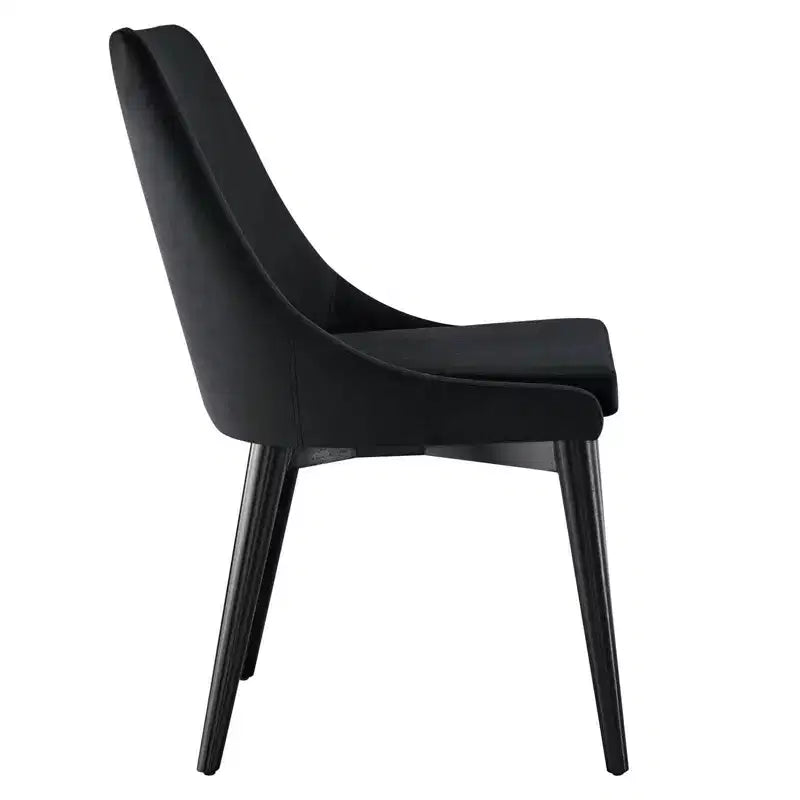 Chaise de salle à manger en velours haute performance