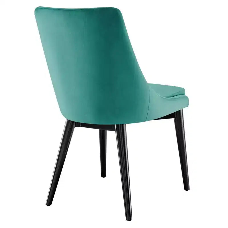 Chaise de salle à manger en velours haute performance