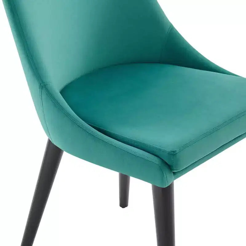 Chaise de salle à manger en velours haute performance