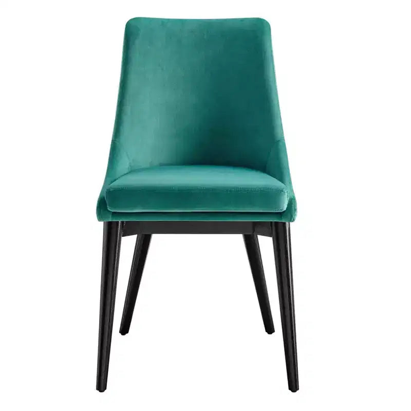 Chaise de salle à manger en velours haute performance